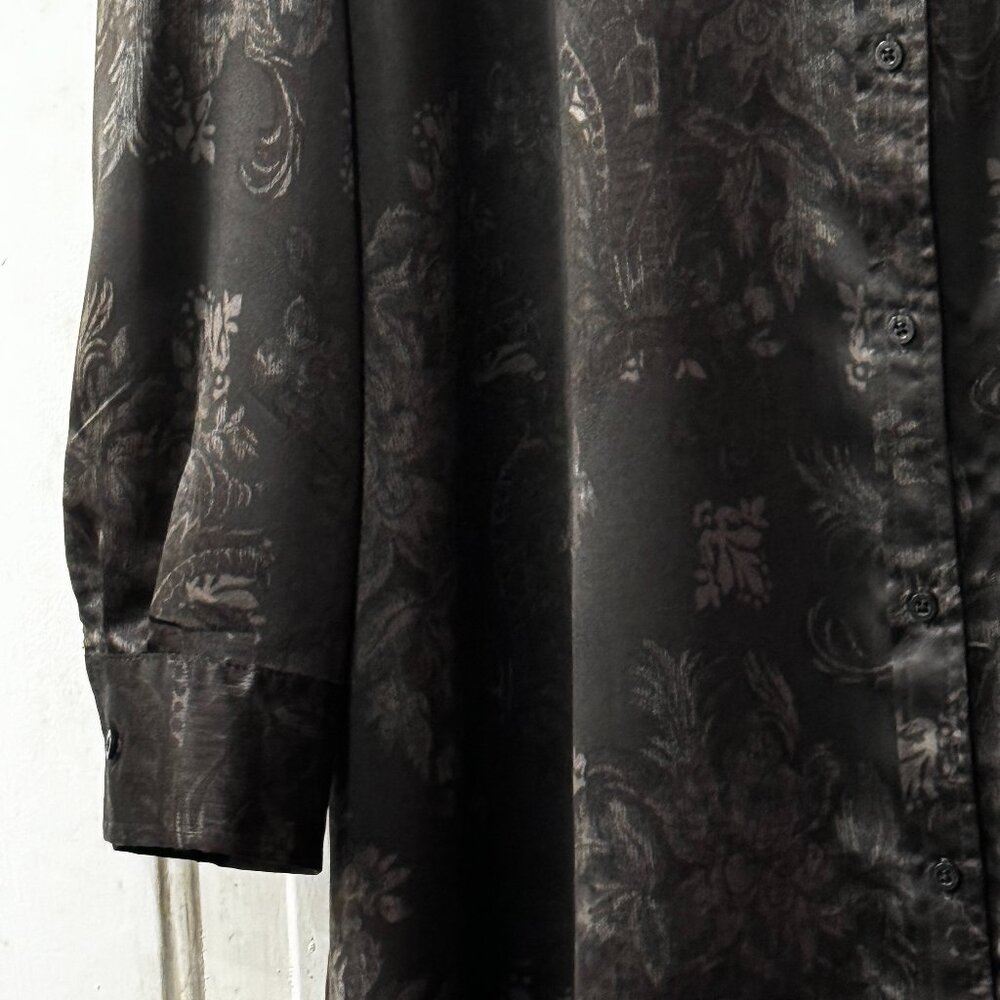 Lauren Ralph Lauren Sz L Long Sleeve Tunic  Nightshirt Monogram Embroidered - Picture 4 of 8